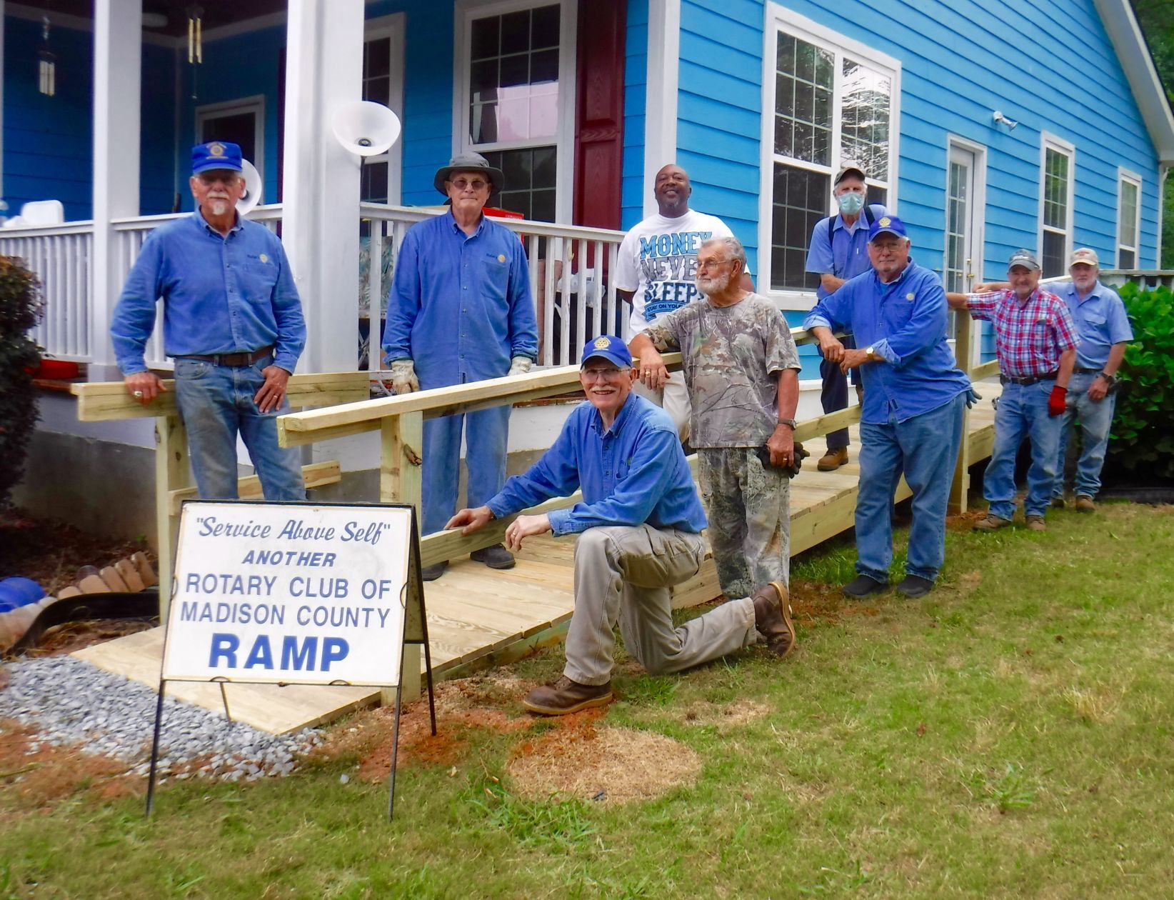Rotary Club assists the Brown family